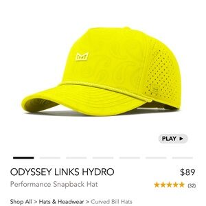Melin Link Neon Yellow Breathable Baseball Cap